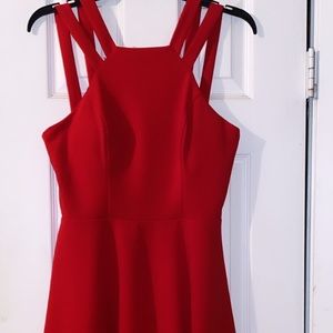 Red formal dress
